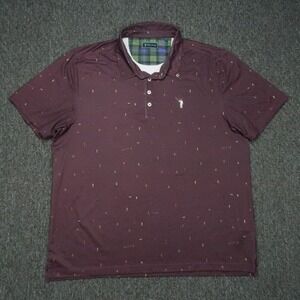 William Murray Shirt Men XXL Purple Caddyshack Playing Around Performance Polo *